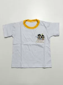 Camiseta Branca M.Curta - uniforme Curumim
