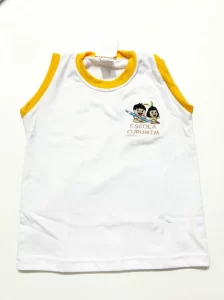 Regata Machão Branca - uniforme Curumim