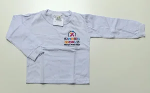 Camiseta M.Longa Branca - uniforme Kiddies World
