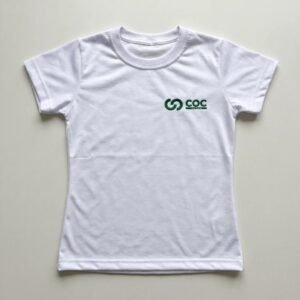 Camiseta Baby M.C.Infantil Branca - uniforme Coc Vila Yara