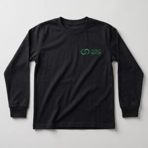 Camiseta Baby M.L.Infantil Preto - uniforme Coc Vila Yara