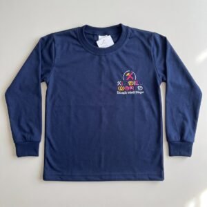 Camiseta M.Longa Azul - uniforme Kiddies World