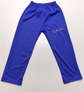 Calça de Helanca Flanelada (Azul) - uniforme Crideal