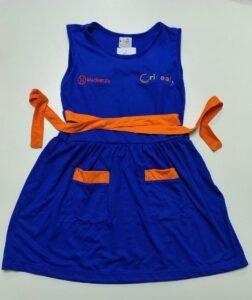 Vestido com Shorts (Shorts Bordado) - uniforme Crideal